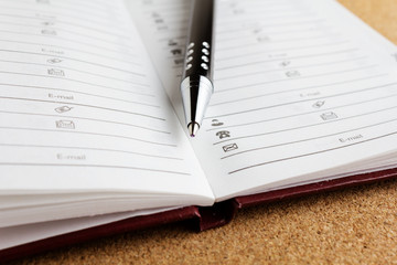 pen and notepad close-up