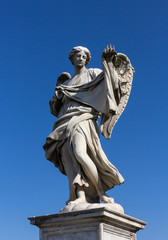 Naklejka premium Angelo con il sudario Ponte SantAngelo