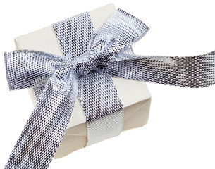gift box with silver bow