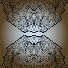 Oriental mandala motif