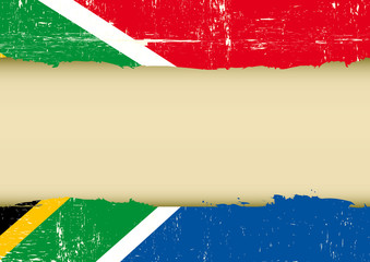 South Africa scratched flag