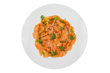 Carpaccio of salmon