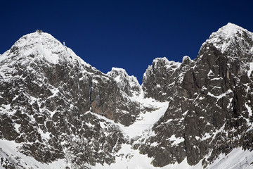 Fototapeta na wymiar Lomnicky stit - peak in High Tatras mountains, Slovakia