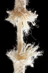 straining rope.