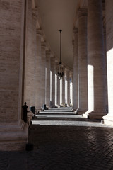 Interno del colonnato di S.Pietro