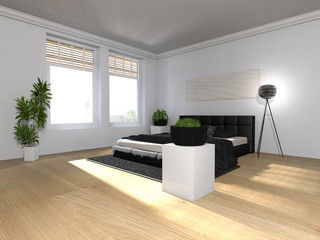 modern bedroom interior