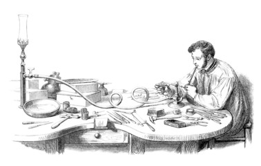 Worker - Welding Torch - Chalumeau à Gaz_middle 19th century