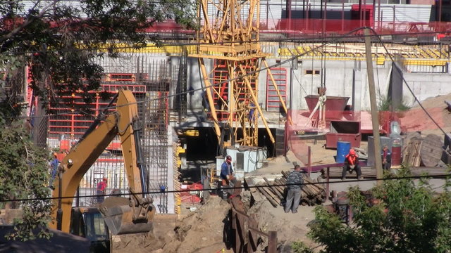 Construction of foundations for buildings