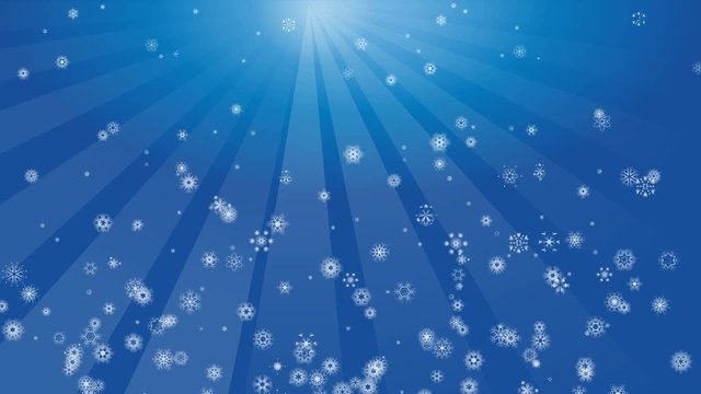 Schneeflocke, Schnee, Lichtstrahlen, Bewegung