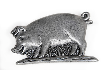 Pewter pig