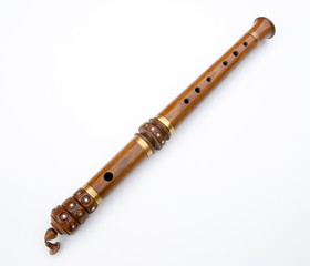 Wooden flute from Tibet