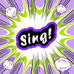 Obraz premium Sing!