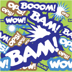 Pop Art comic book style background