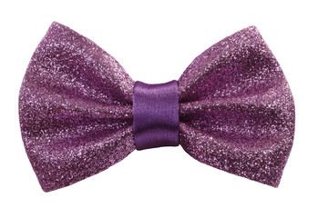 Glimmering purple bow tie