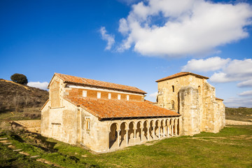 Mozarabic monastery of San Miguel de Escalada in Leon (Castilla