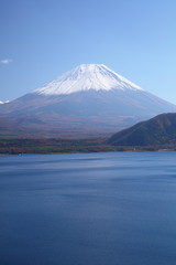 Mt. Fuji and Lake Motosu, Japan