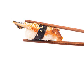 Sushi Sushi in chopsticks