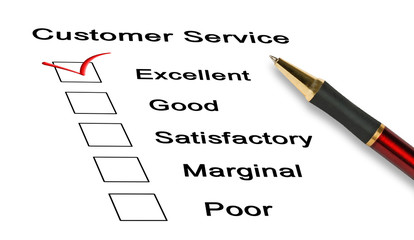 Evaluation of customer service