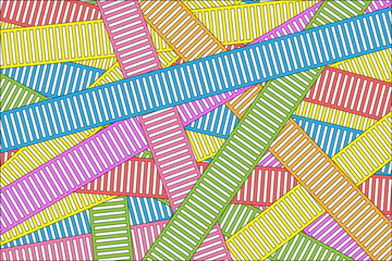 Color straight stripes vector abstract  background
