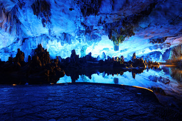 Reed Flute Caves in Guilin, Guangxi Provine, China