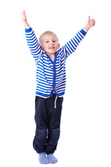 Kind mit Daumen nach oben