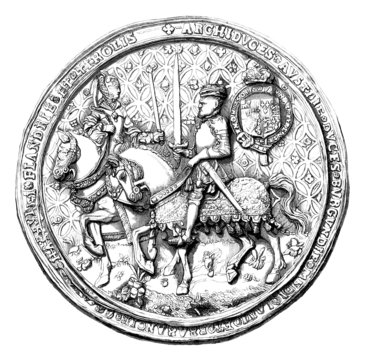 England History - Royal Seal - Sceau - Siegel - 16th century