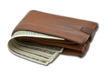 Wallet with money