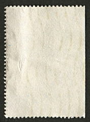 Obraz premium The reverse side of a postage stamp.