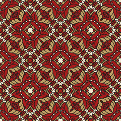 Seamless colorful retro pattern background