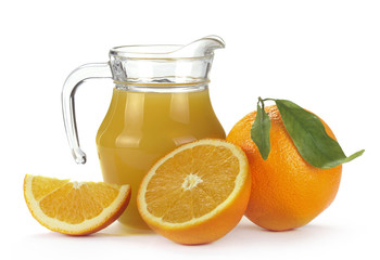 orange juice and fruit
