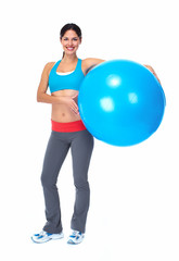 Young beautiful fitness woman.