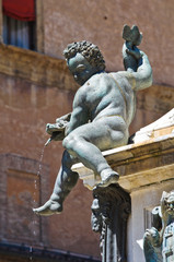Obraz premium Fountain of Neptune. Bologna. Emilia-Romagna. Italy.