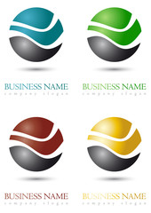Business logo colour sphere design - 50029012