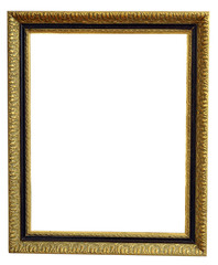 Golden antique wood frame