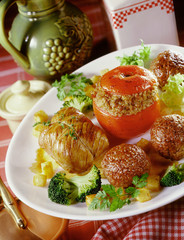 tomate farcie paupiette boullette