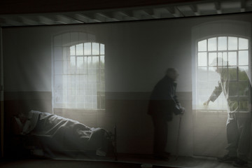 Ghostly apparitions of men in a victorian workhouse