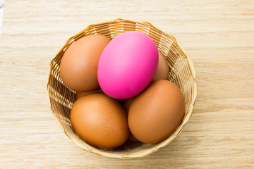 Eggs in basket