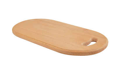 Cutting board isolated on white background