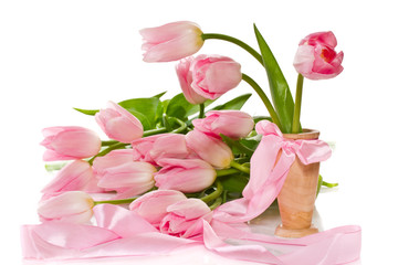 pink tulips