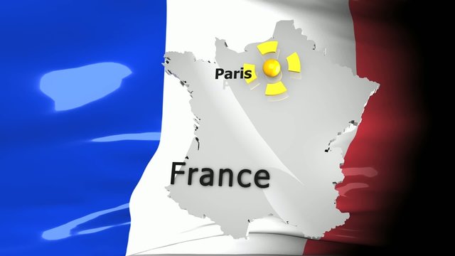 Crisis location map series France.