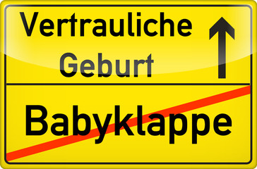Babyklappe oder vertrauliche Geburt