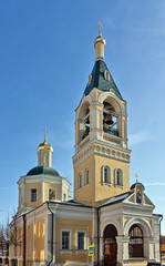 Fototapeta premium Church of the Prophet Elijah in the Obydensky Alley, Moscow, Rus