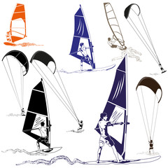 Kite and Wind Surfers
