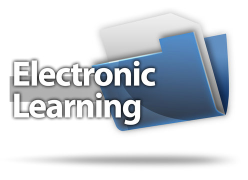 3D Style Folder Icon "Electronic Learning"