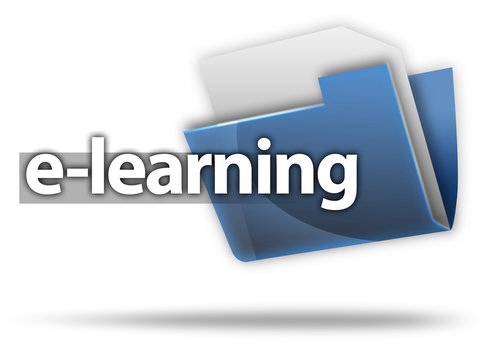 3D Style Folder Icon "e-learning"