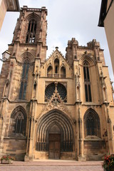 Fototapeta na wymiar Eglise de Saint-Arbogast à Rouffach (Alsace, Haut-Rhin)
