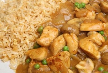 Chicken Curry & Egg Fried Rice