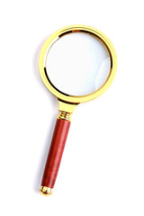 Magnifying glass , isolated on white background