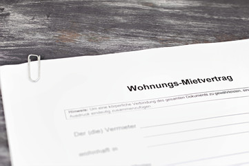 Mietvertrag