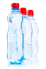 Naklejka premium row of bottles